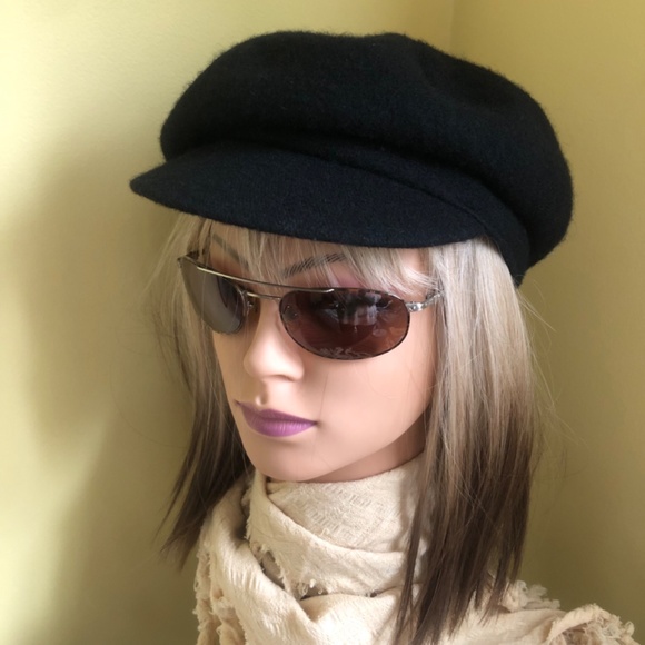 NWOT Moto/Fisherman’s Brimmed Black Hat - Picture 3 of 6